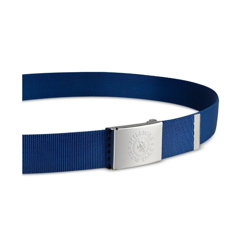 Tommy Hilfiger Belt Men's Small 30-32 Blue New York Military Belt NWT - Picture 5 of 6